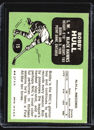 1970-71 Topps - #15 Bobby Hull