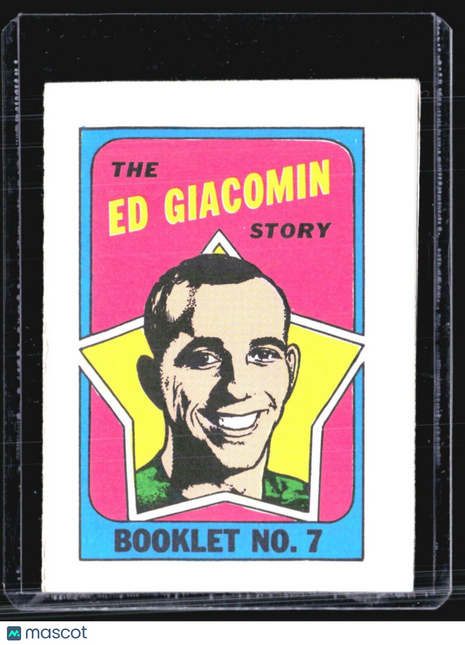 1971-72 Topps Hockey Checklist Ed Giacomin #7