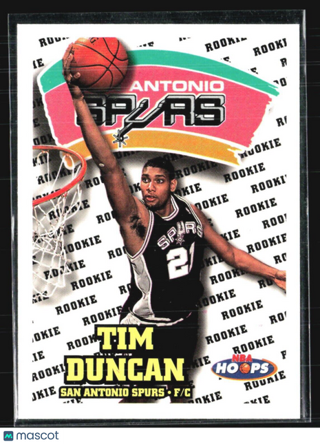 1997-98 NBA Hoops - #166 Tim Duncan (RC)