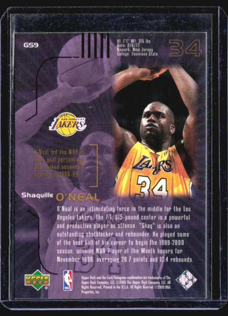 1999-00 Upper Deck Gold Reserve - #102 Shaquille O'Neal