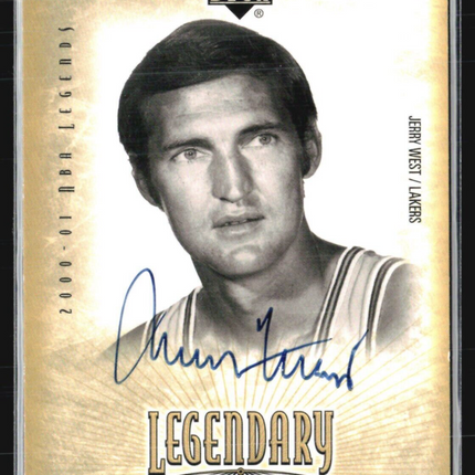 2000-01 Upper Deck NBA Legends - Legendary Signatures #JW Jerry West Auto
