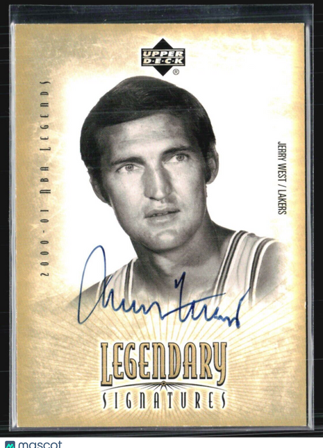 2000-01 Upper Deck NBA Legends - Legendary Signatures #JW Jerry West Auto