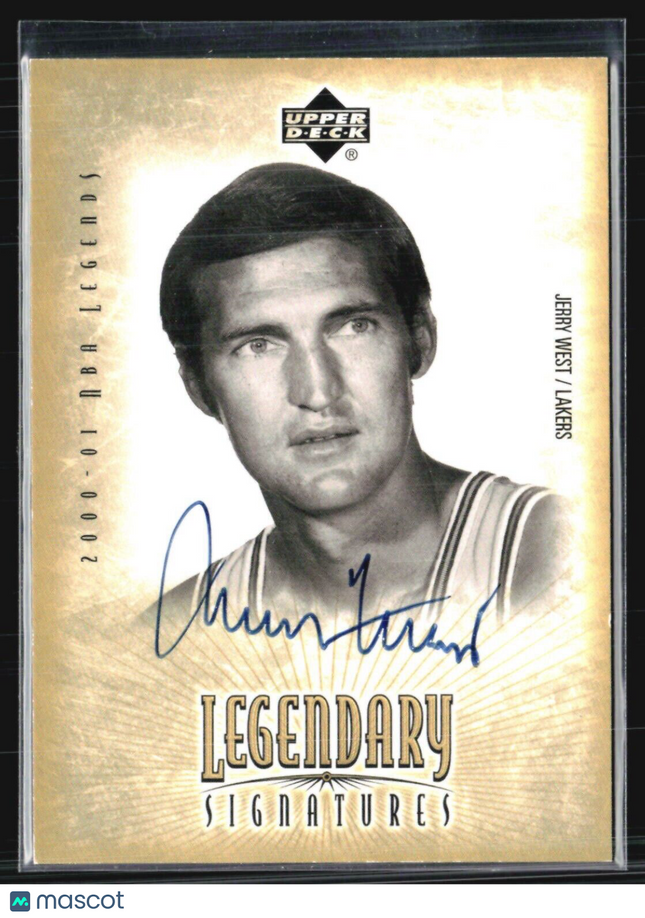2000-01 Upper Deck NBA Legends - Legendary Signatures #JW Jerry West Auto