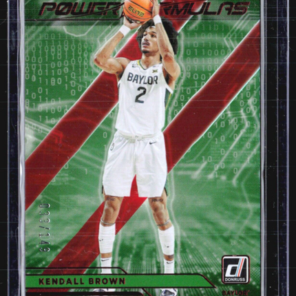 2022-23 Chronicles Draft Donruss Power Formulas #PF-KBR Kendall Brown RC /149