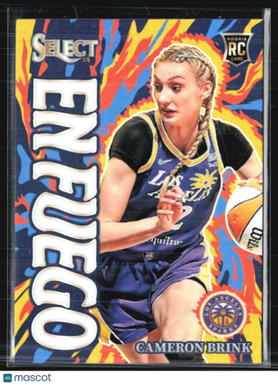 2024 Panini Select WNBA - En Fuego #5 Cameron Brink (RC) Prizm