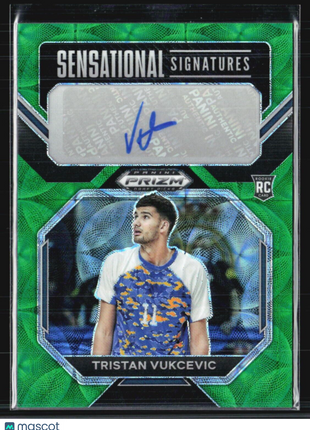 2023 Prizm Draft Tristan Vukcevic Green Scope Rc Auto /8