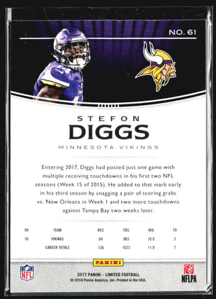 2017 Panini Limited - #61 Stefon Diggs