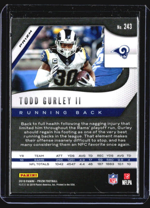 2019 Panini Prizm - Lazer Prizm #243 Todd Gurley II