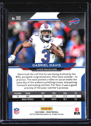 2020 Panini Prizm Gabriel Davis #312