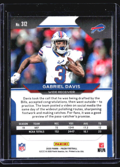 2020 Panini Prizm Gabriel Davis #312