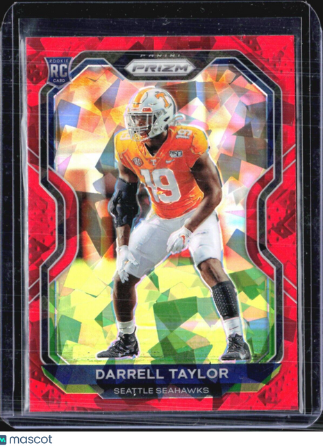 2020 Panini Prizm - Rookie Red Ice Prizm #389 Darrell Taylor (RC)