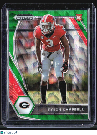 2021 Panini Prizm Draft Picks - #155 Tyson Campbell (RC) Green Wave