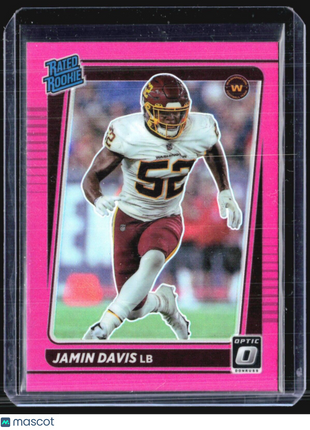 2021 Panini Donruss Optic - Rated Rookie #247 Jamin Davis (RC) Pink