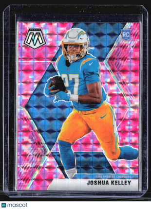 2020 Panini Mosaic - Rookies Mosaic Pink Camo Prizm #234 Joshua Kelley (RC)