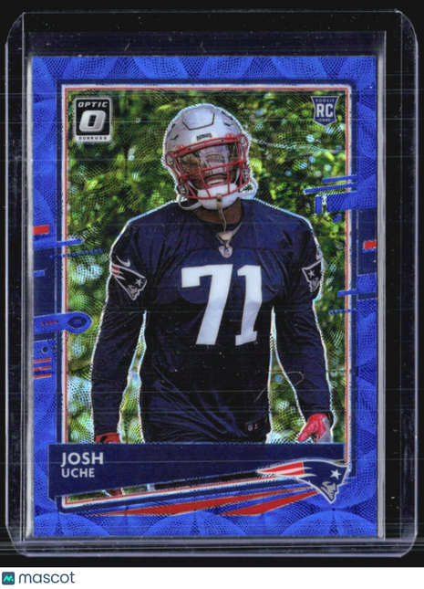 2020 Donruss Optic Josh Uche Blue Scope Rc #137