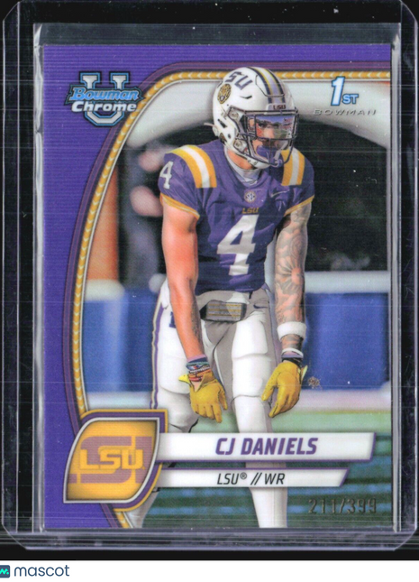 2024 Bowman U Chrome CJ Daniels 1st Purple Refractor /399 #150