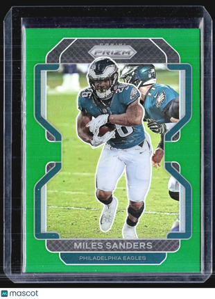 2021 Panini Prizm - Green Prizm #222 Miles Sanders