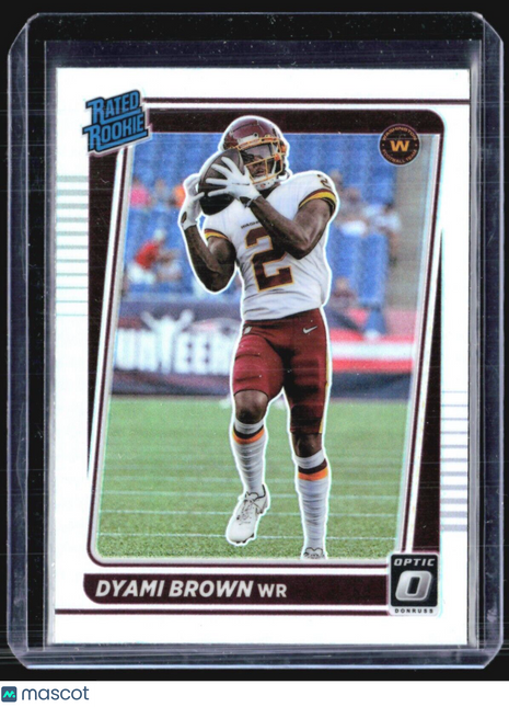 2021 Panini Donruss Optic - Rated Rookie #223 Dyami Brown (RC) Silver Holo