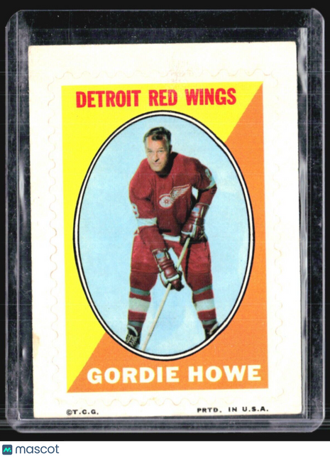 1970-71 Topps - Sticker Stamps Gordie Howe