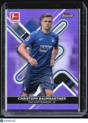 2021-22 Topps Finest Bundesliga - #78 Christoph Baumgartner Purple /250