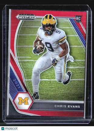 2021 Panini Prizm Draft Chris Evans Rc Red /299 #115