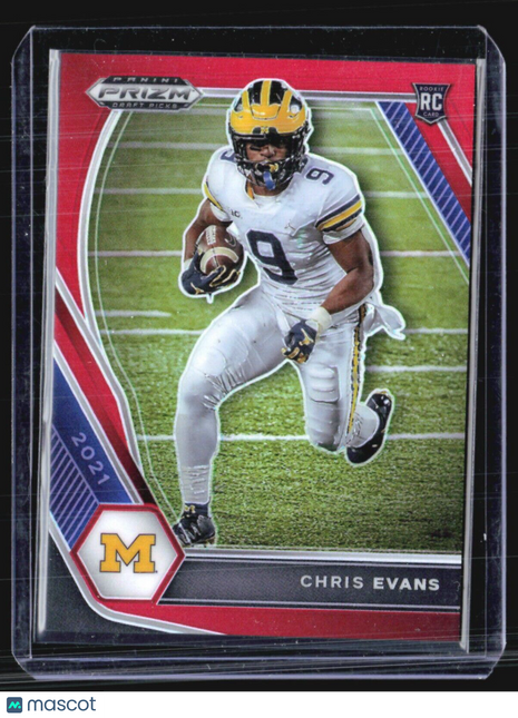 2021 Panini Prizm Draft Chris Evans Rc Red /299 #115