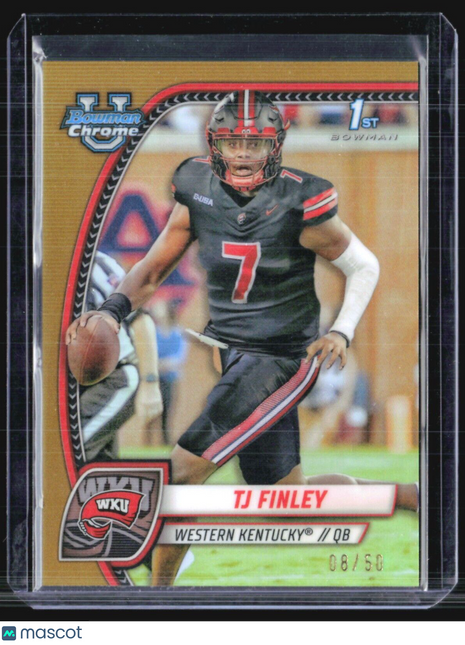 2024 Bowman U Chrome TJ Finley Gold Refractor /50 #191