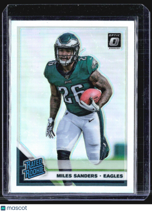 2019 Donruss Optic Miles Sanders Rated Rookie Silver Holo #172