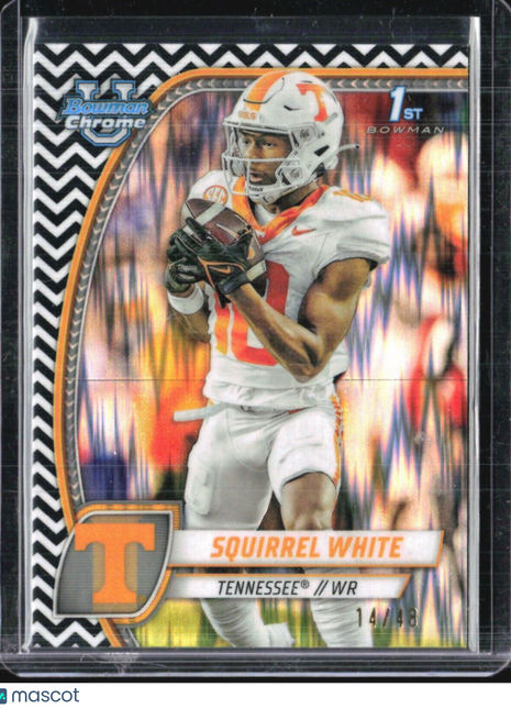 2024 Bowman U Chrome Squirrel White 1st Black & White Stealth /48 #166