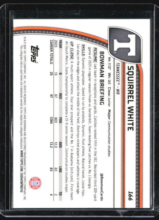 2024 Bowman U Chrome Squirrel White 1st Black & White Stealth /48 #166