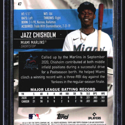 2021 Topps Stadium Club - #47 Jazz Chisholm (RC)