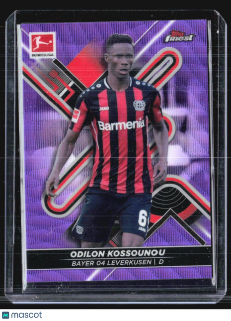 2021-22 Topps Finest Bundesliga - #104 Odilon Kossounou Purple /250