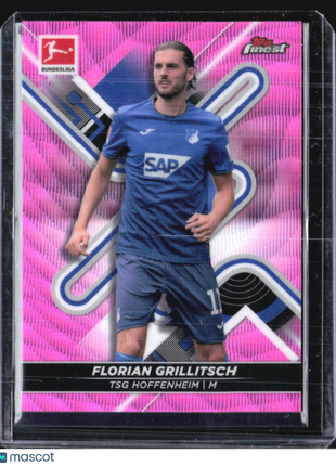 2021-22 Topps Finest Bundesliga - #75 Florian Grillitsch  Pink Wave /300
