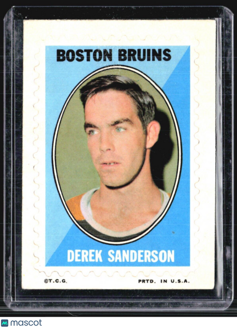 1970-71 Topps Sticker Stamps Derek Sanderson