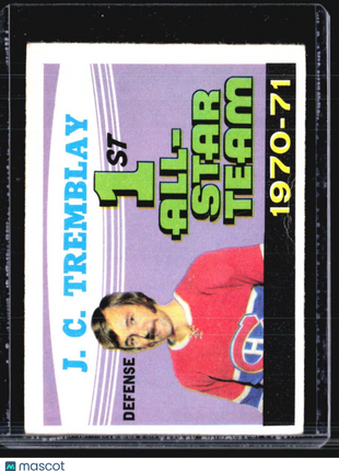 1971-72 O-Pee-Chee - #252 J.C. Tremblay