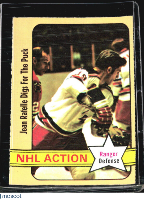 1972-73 O-Pee-Chee - Ranger Defense #48 Jean Ratelle