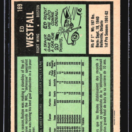 1971-72 O-Pee-Chee Ed Westfall #169