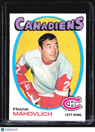 1971-72 Topps - #105 Frank Mahovlich