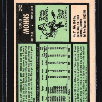 1971-72 O-Pee-Chee - #242 Doug Mohns