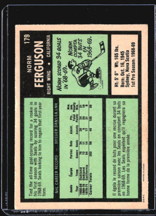 1971-72 O-Pee-Chee - #179 Norm Ferguson