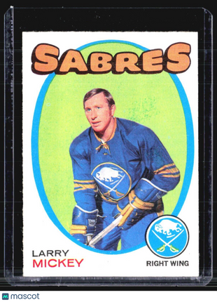 1971-72 O-Pee-Chee - #167 Larry Mickey