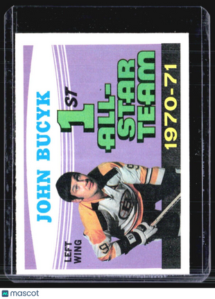 1971-72 O-Pee-Chee - #255 Johnny Bucyk