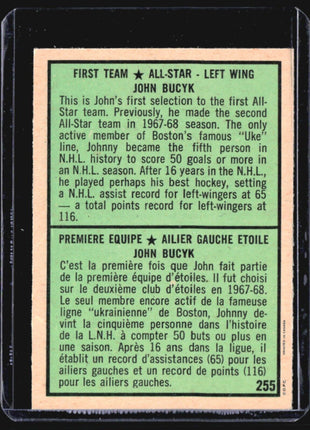 1971-72 O-Pee-Chee - #255 Johnny Bucyk