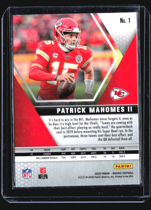 2020 Panini Mosaic - #1 Patrick Mahomes II