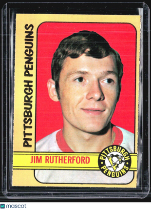 1972-73 O-Pee-Chee - #15 Jim Rutherford (RC)
