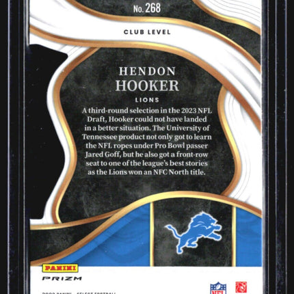 2023 Panini Select - Club Level #268 Hendon Hooker (RC) Die Cut
