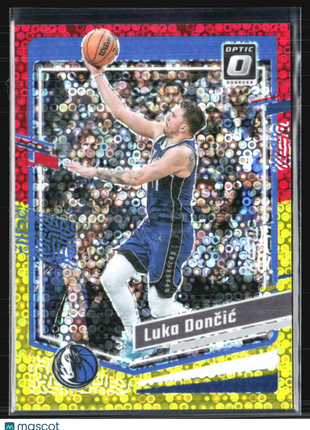 2023-24 Panini Donruss Optic Luka Doncic Red Yellow Fast Break /7 #67