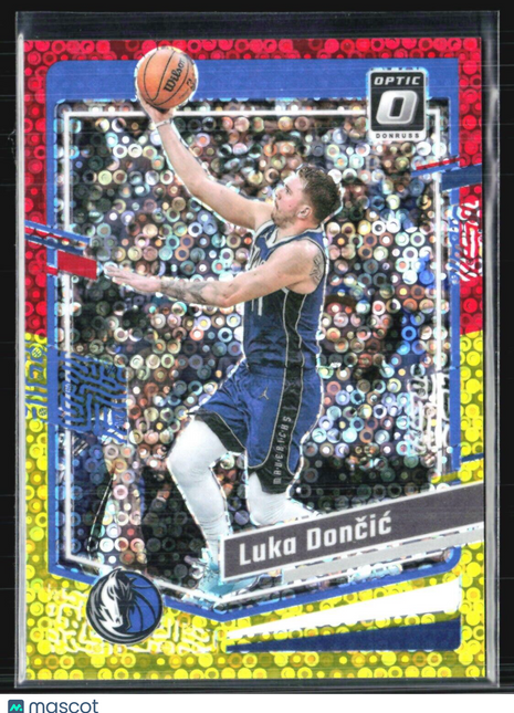 2023-24 Panini Donruss Optic Luka Doncic Red Yellow Fast Break /7 #67