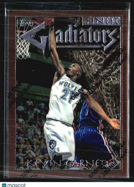 1996-97 Topps Finest - Common - Bronze #66 Kevin Garnett