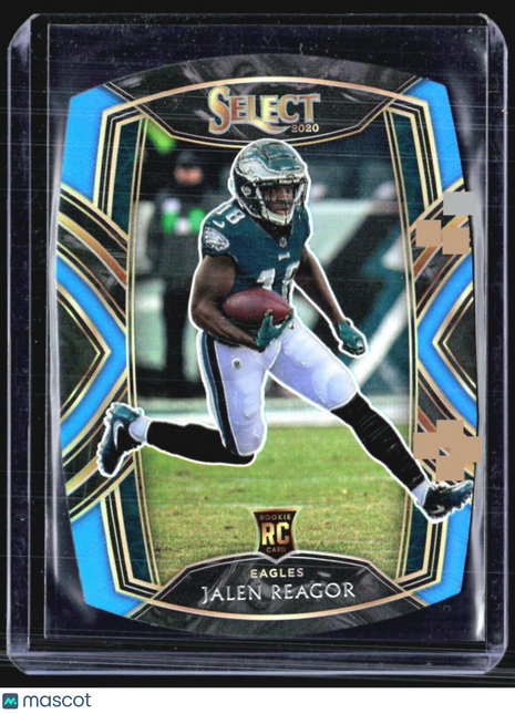 2020 Panini Select - Club Level Blue Prizm Die-Cut #268 Jalen Reagor (RC)